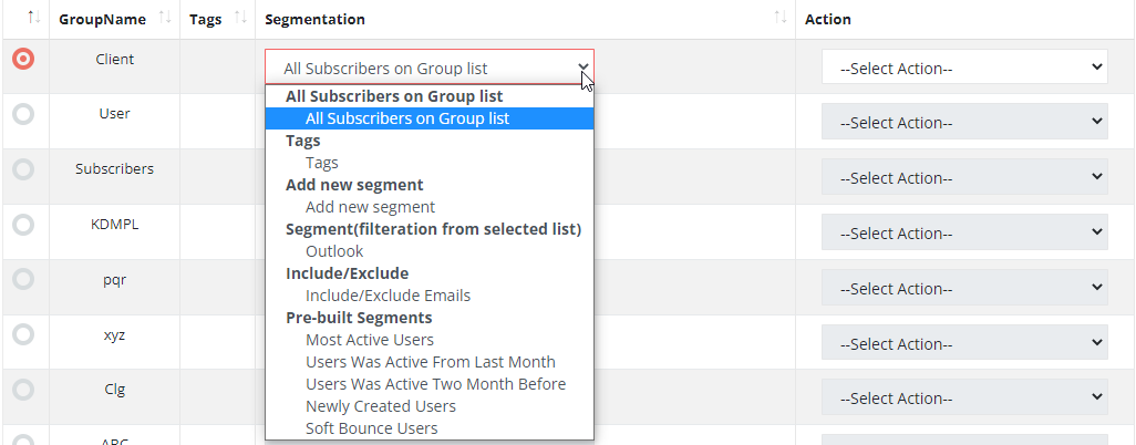 How to use segmentation